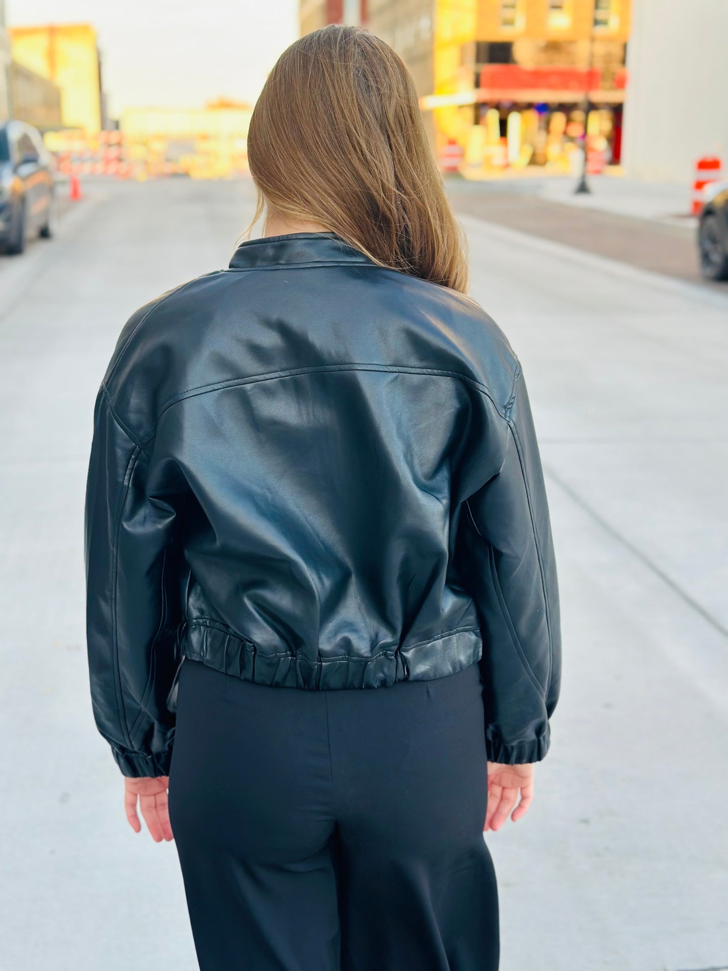 Leather Bomber