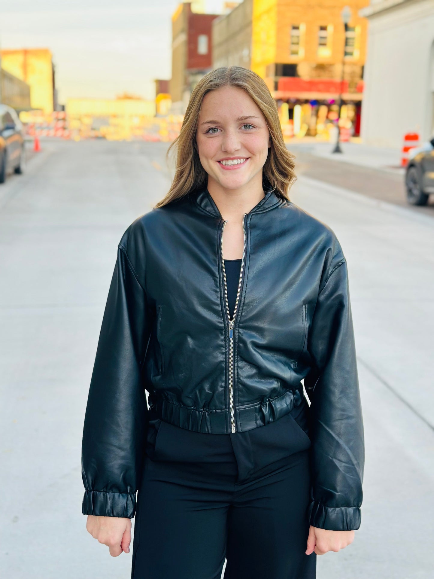 Leather Bomber