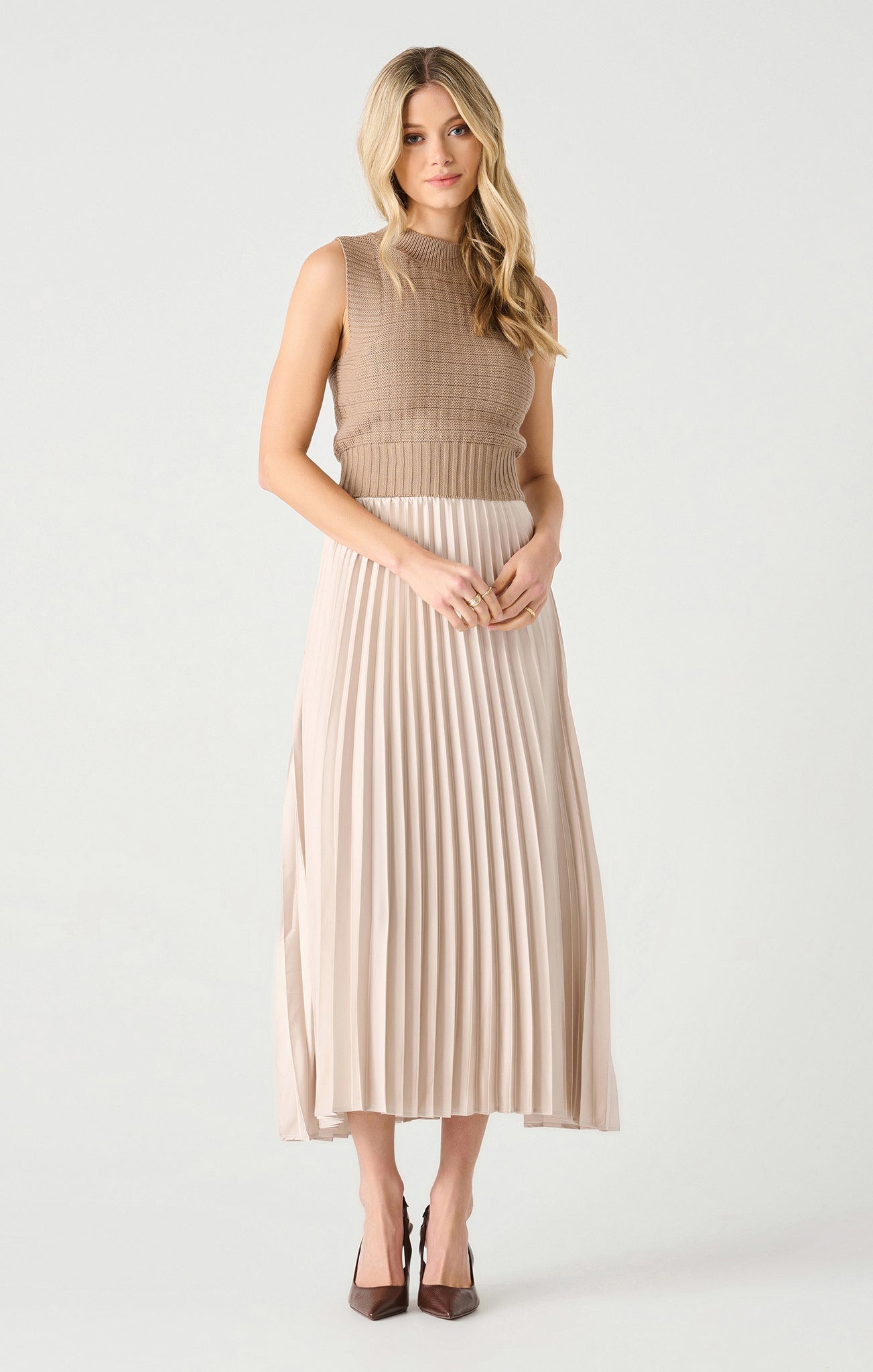 Pleated Maxi