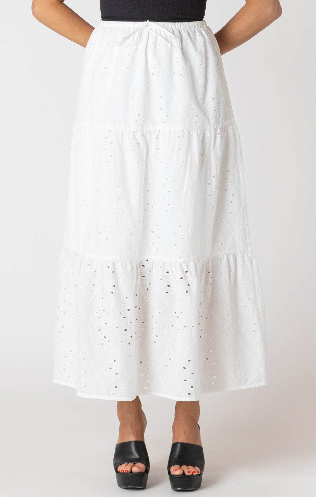 White Eyelet Maxi