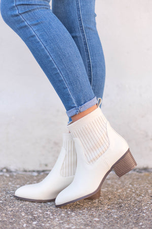 Core Sweater Boots - White
