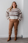 Kelsey Knit Trouser in Maple