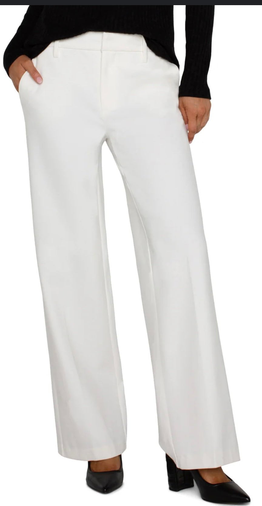 Kelsey White Trouser Pant