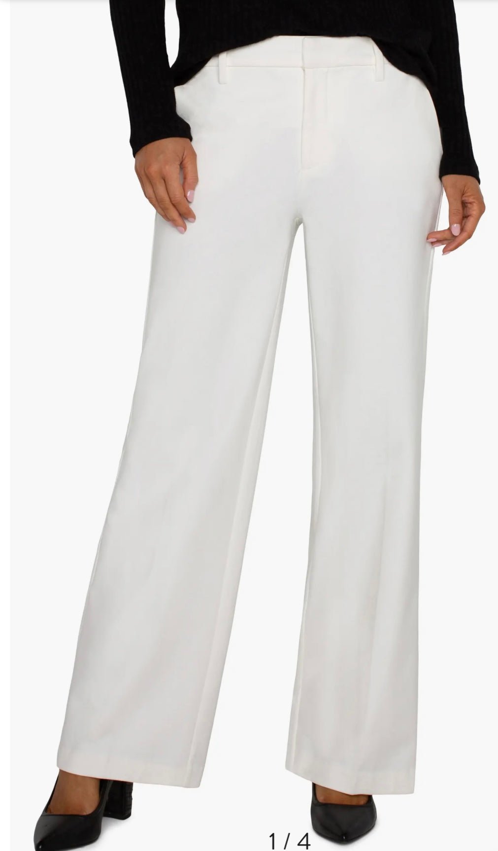 Kelsey White Trouser Pant