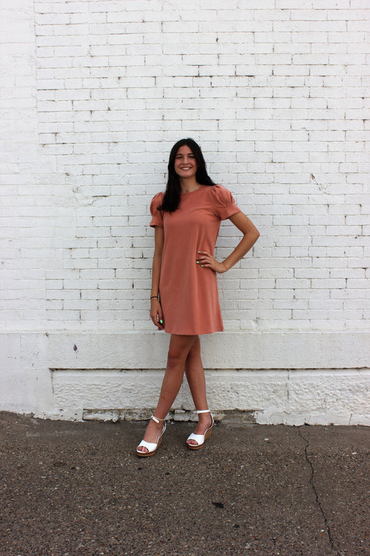 Coral Rose Dress