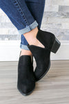 Cherish Suede Black Booties