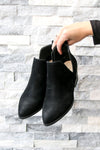 Cherish Suede Black Booties