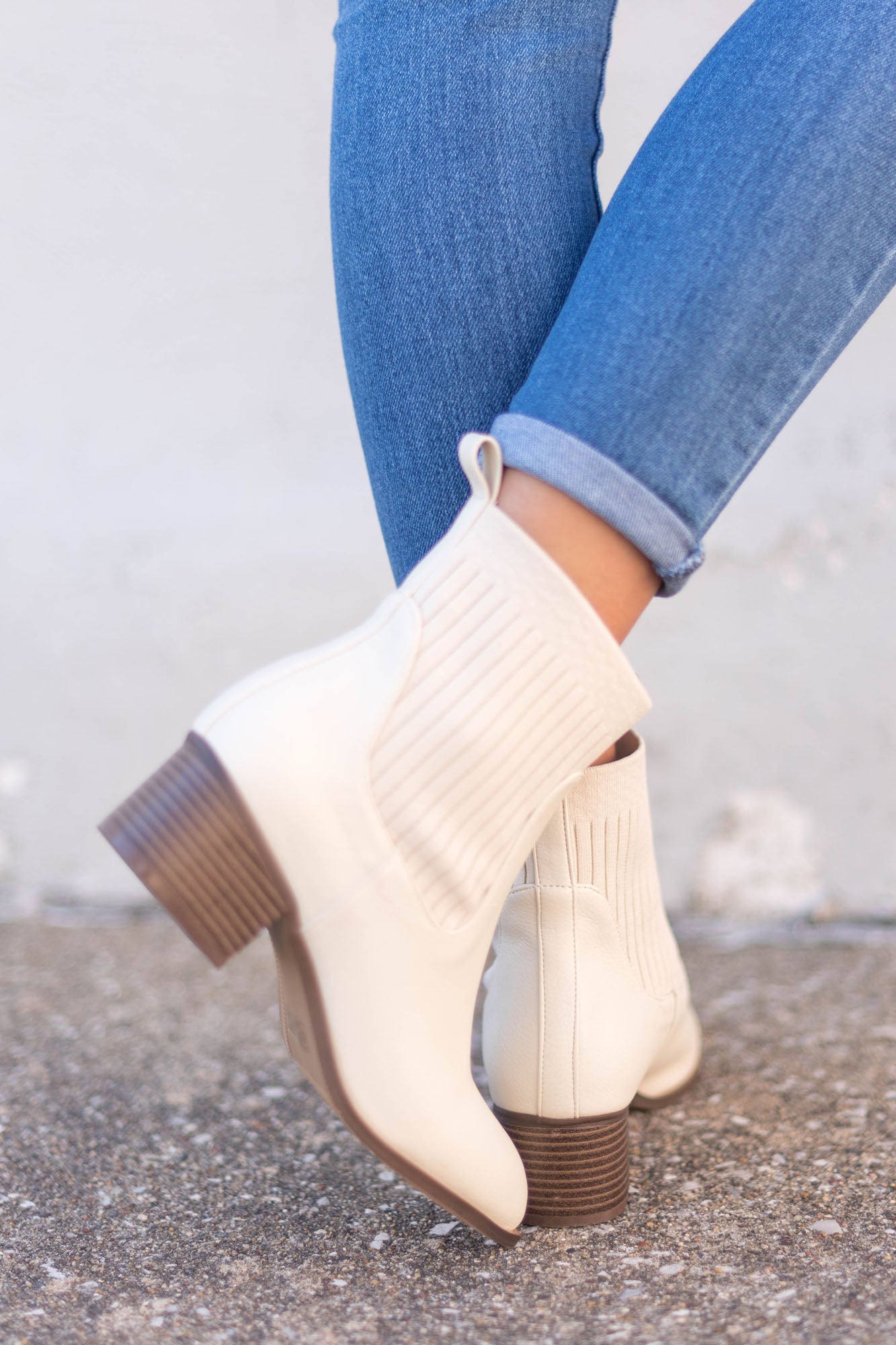 Core Sweater Boots - White