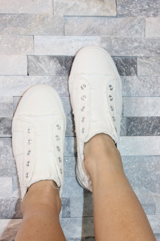 White Canvas Sneakers