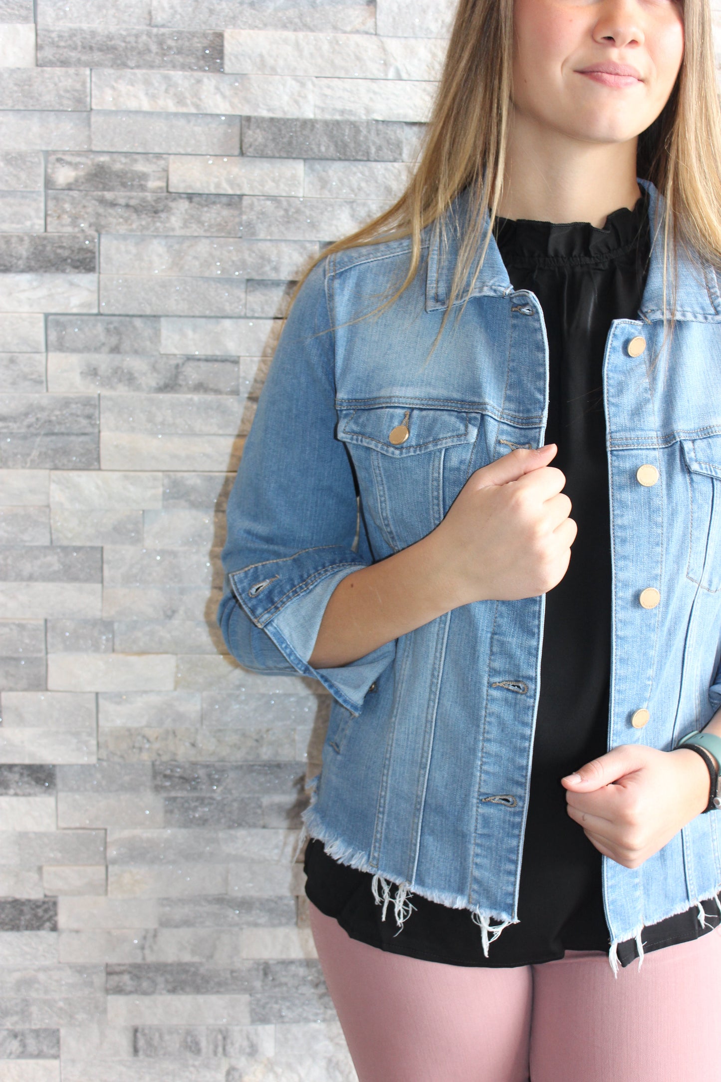 Fray Denim Jacket