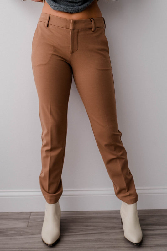 Kelsey Knit Trouser in Maple